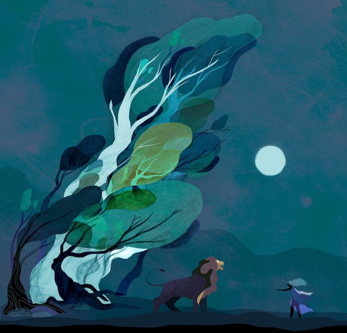  神秘梦幻的森林插画作品欣赏