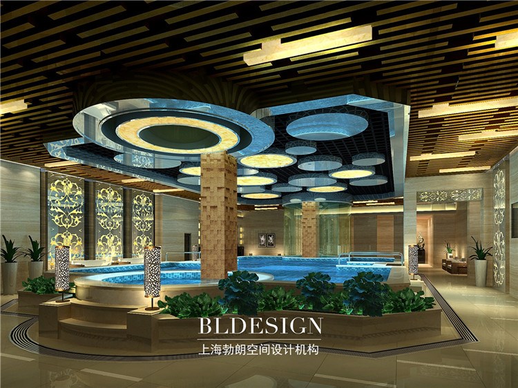 郑州专业酒店设计公司作品：信阳东方威尼斯豪华五星级洗浴酒店设计案例