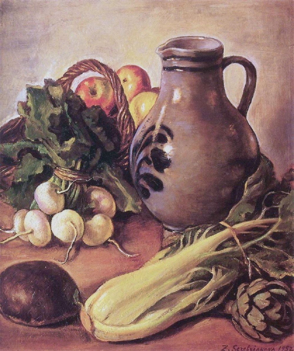 俄罗斯齐内达·塞莱布里阿库娃(Zinaida Serebriakova)油画作品