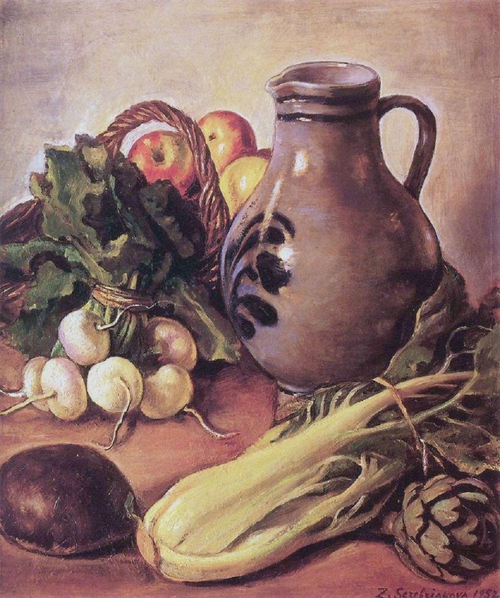 俄羅斯齊內(nèi)達(dá)·塞萊布里阿庫娃(Zinaida Serebriakova)油畫作品