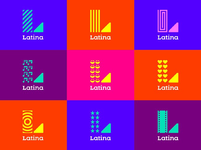 Latina TV电视台新版品牌形象设计欣赏
