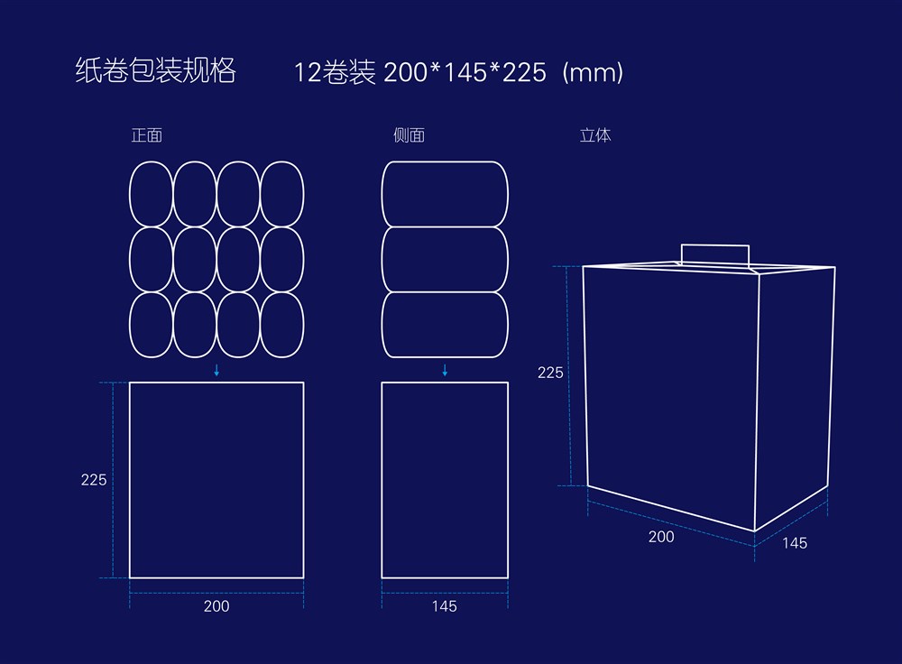 品秀精品4層卷紙系列包裝形象設(shè)計