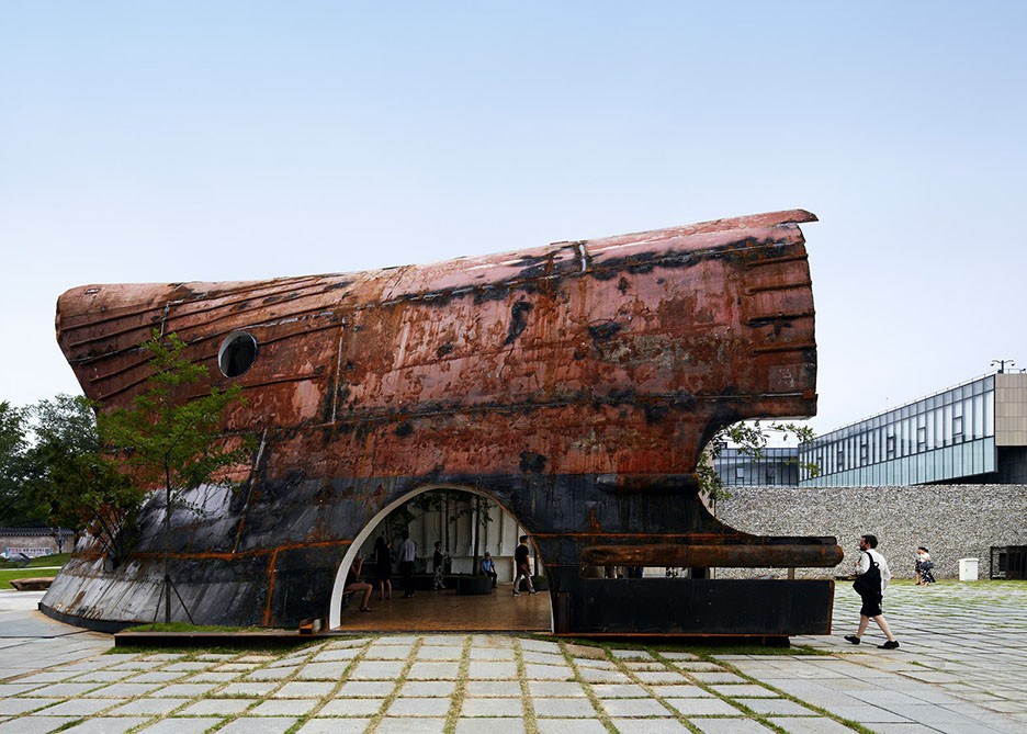 韩国洞穴状的展馆