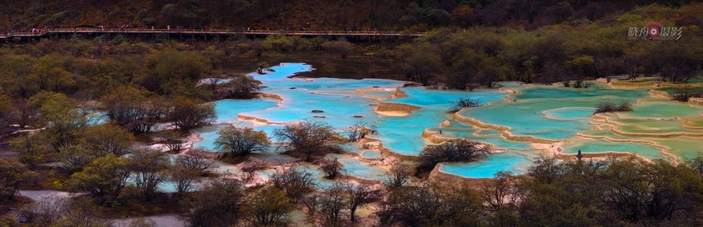 四川阿坝黄龙风光