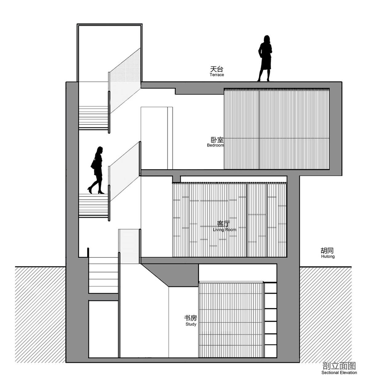 白宮：胡同家居裝修在北京由Arch工作室