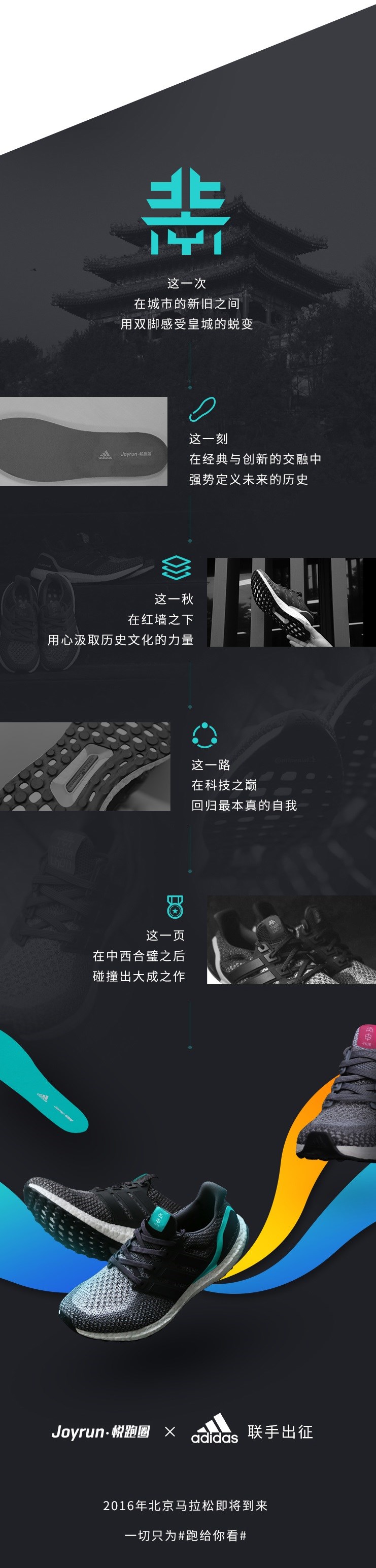 悦跑圈与adidas联手推出2016北马定制款跑鞋正式亮相！