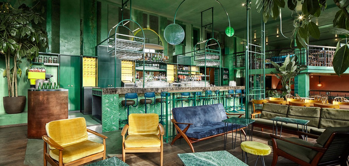 温馨的绿色酒吧BOTANIQUE