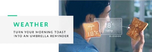 Toasteroid：第一个用APP控制的智能图像面包机