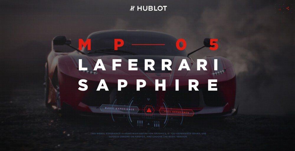 法拉利Sapphire—— Hublot MP-05 