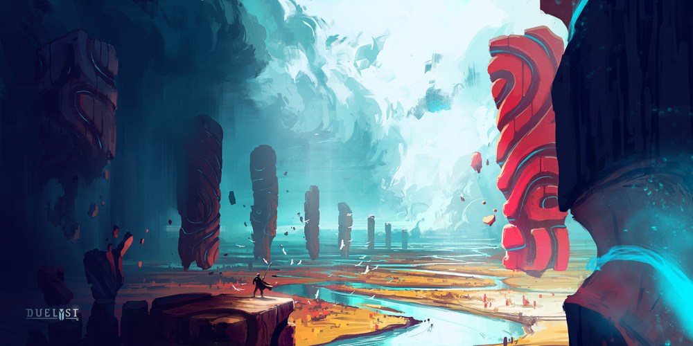 Anton Fadeev  《 決 斗 英 雄（Duelyst）》場景概念設(shè)計(jì)