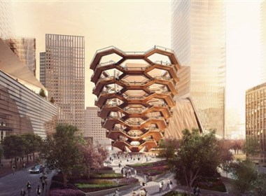 Thomas Heatherwick设计的纽约哈德逊城市广场大型楼梯