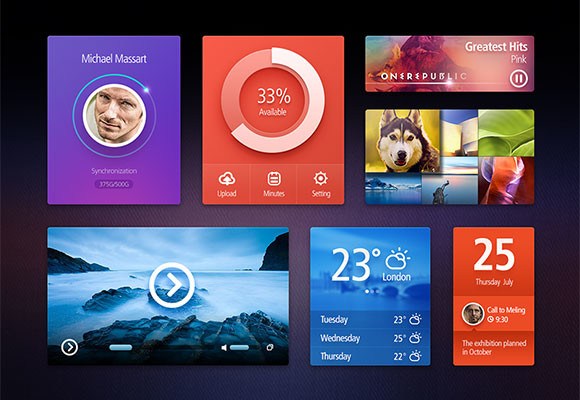 iconfans獨家精品資源40套優(yōu)秀UI模板PSDs合集