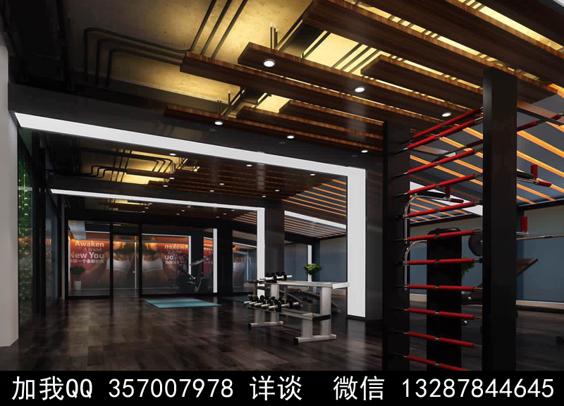 健身房设计案例效果图