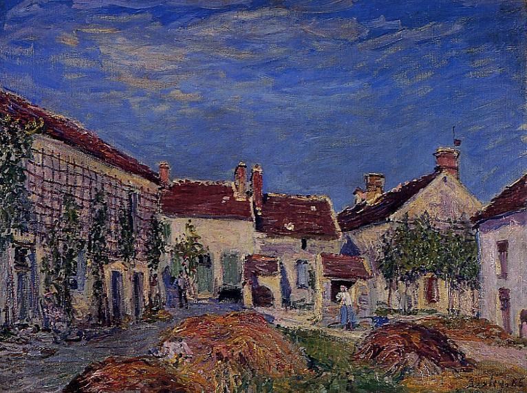 法國畫家阿爾弗萊德·西斯萊(Alfred Sisley)風(fēng)景油畫作品