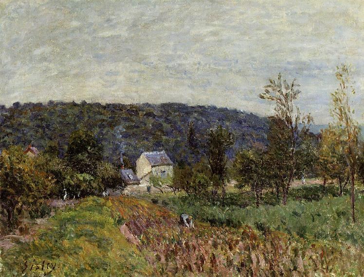 法國(guó)畫家阿爾弗萊德·西斯萊(Alfred Sisley)風(fēng)景油畫作品