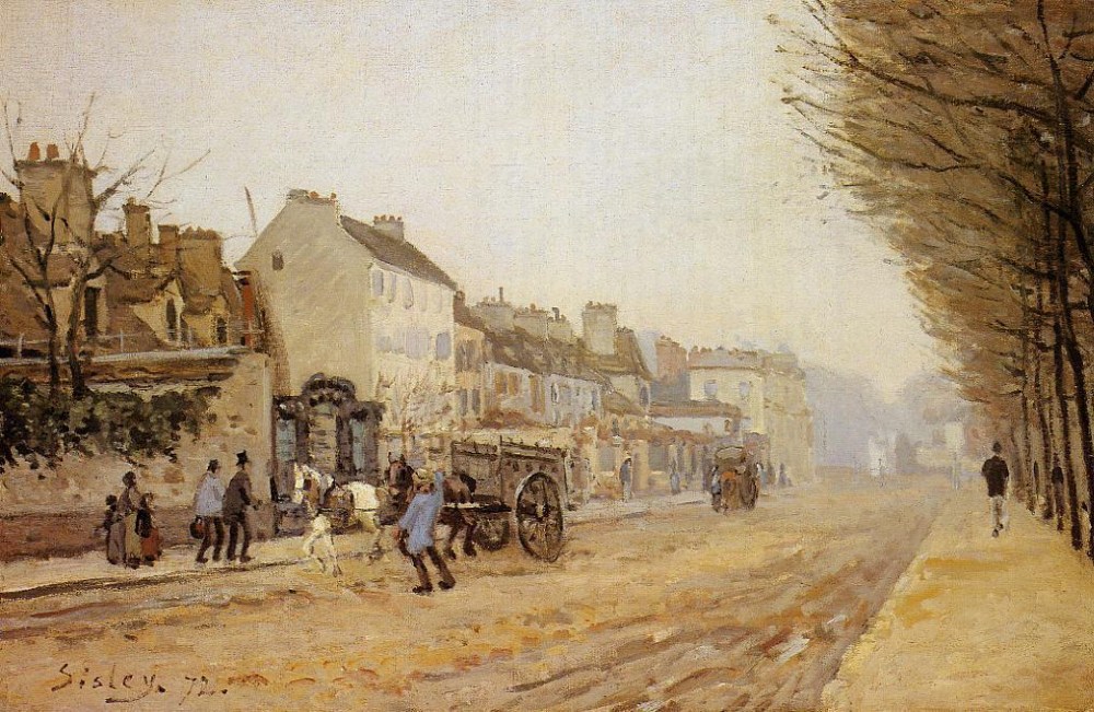 法國(guó)畫(huà)家阿爾弗萊德·西斯萊(Alfred Sisley)風(fēng)景油畫(huà)作品