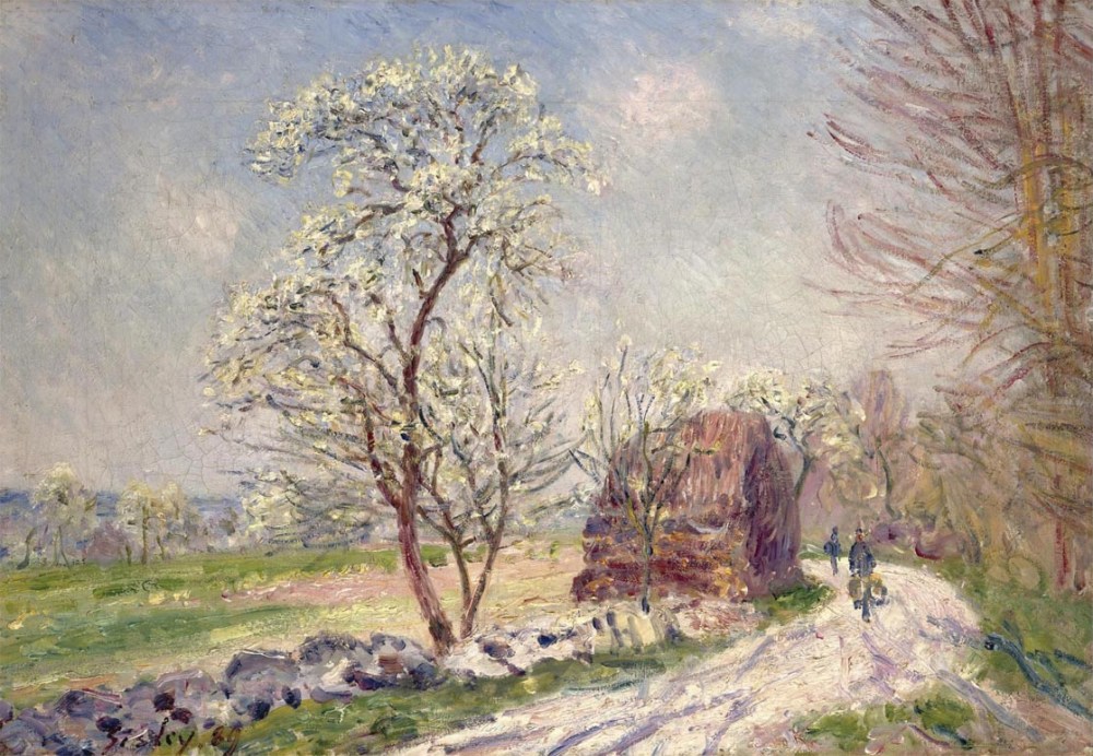 法國畫家阿爾弗萊德·西斯萊(Alfred Sisley)風(fēng)景油畫作品