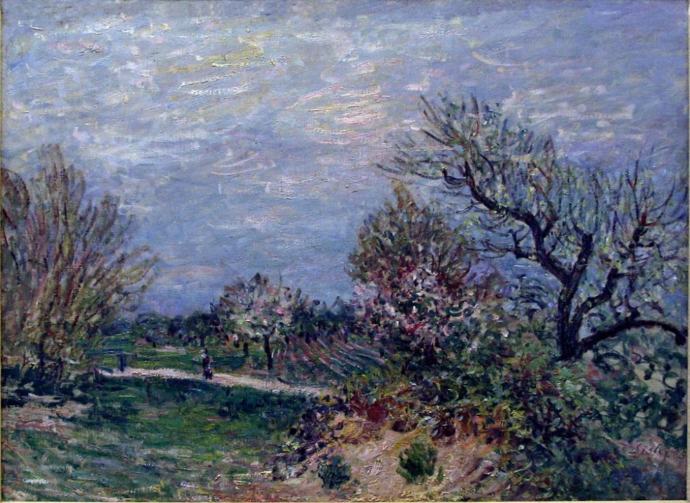 法國(guó)畫(huà)家阿爾弗萊德·西斯萊(Alfred Sisley)風(fēng)景油畫(huà)作品