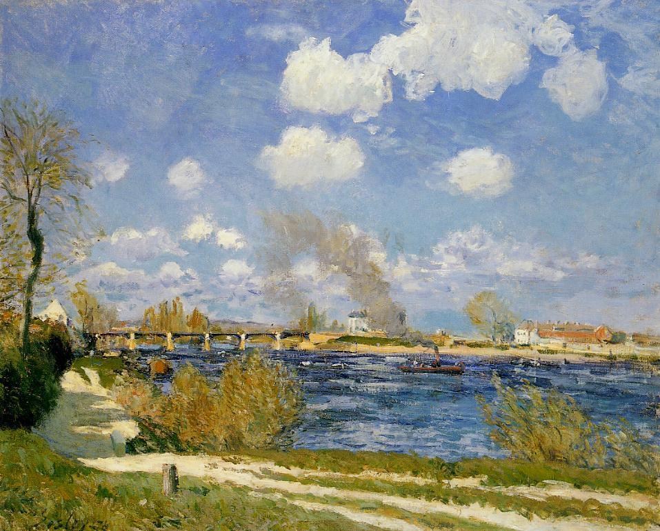 法國(guó)畫(huà)家阿爾弗萊德·西斯萊(Alfred Sisley)風(fēng)景油畫(huà)作品