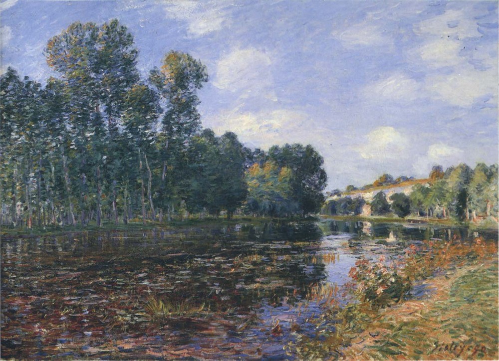 法國畫家阿爾弗萊德·西斯萊(Alfred Sisley)風(fēng)景油畫作品