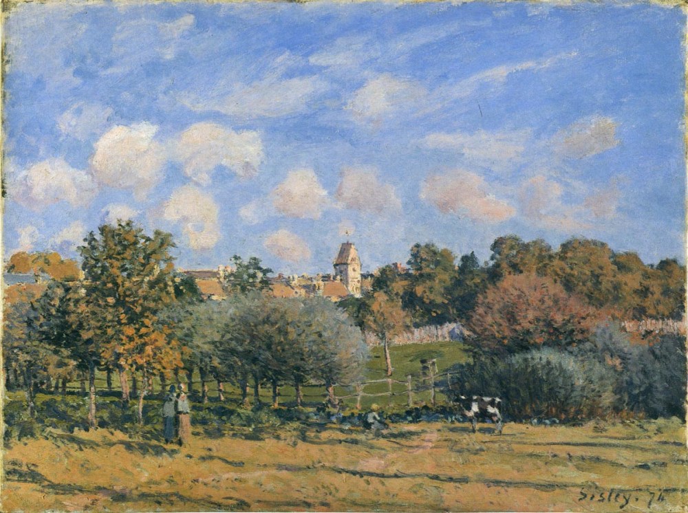 法國(guó)畫(huà)家阿爾弗萊德·西斯萊(Alfred Sisley)風(fēng)景油畫(huà)作品