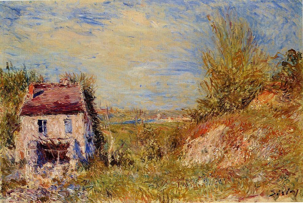 法國畫家阿爾弗萊德·西斯萊(Alfred Sisley)風(fēng)景油畫作品