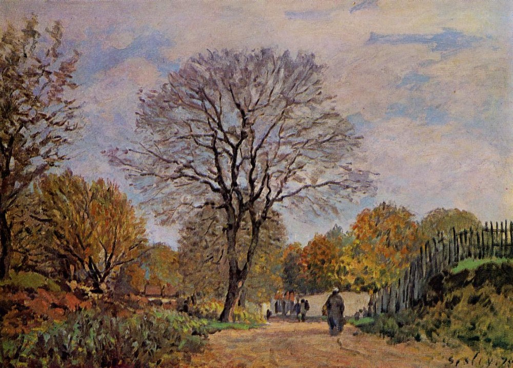 法國畫家阿爾弗萊德·西斯萊(Alfred Sisley)風(fēng)景油畫作品