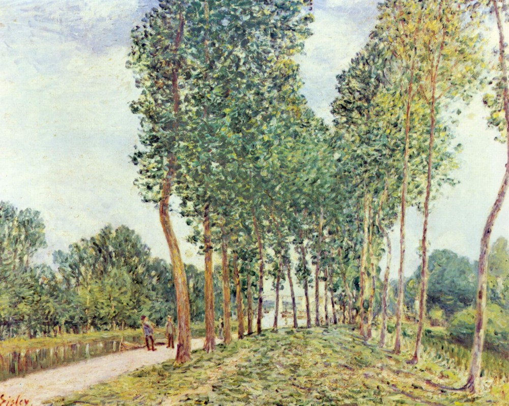 法國畫家阿爾弗萊德·西斯萊(Alfred Sisley)風(fēng)景油畫作品