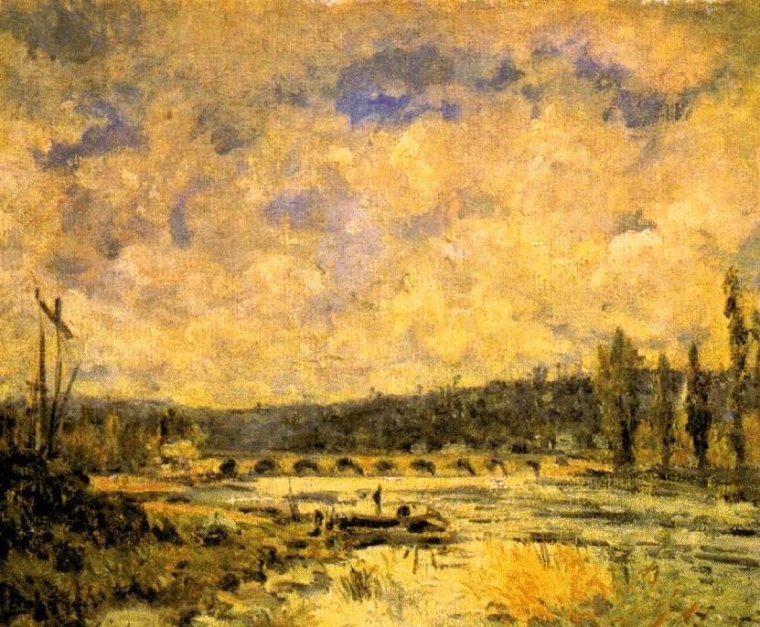 法國(guó)畫家阿爾弗萊德·西斯萊(Alfred Sisley)風(fēng)景油畫作品