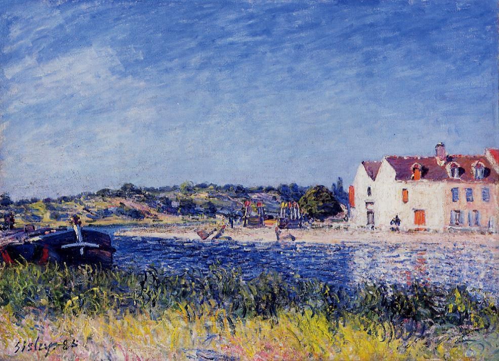 法國(guó)畫(huà)家阿爾弗萊德·西斯萊(Alfred Sisley)風(fēng)景油畫(huà)作品