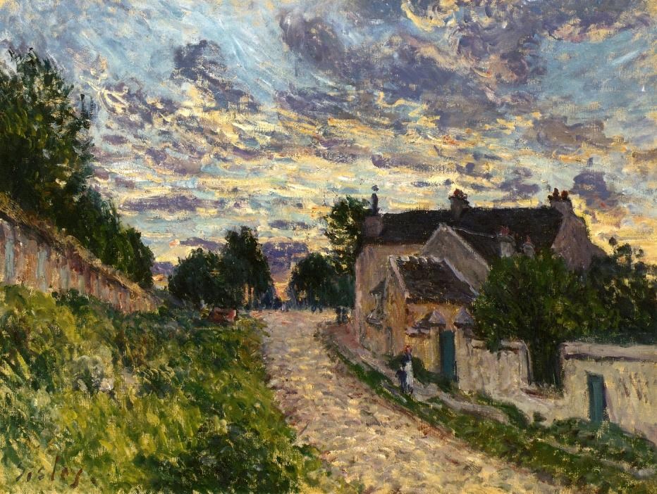 法國(guó)畫家阿爾弗萊德·西斯萊(Alfred Sisley)風(fēng)景油畫作品