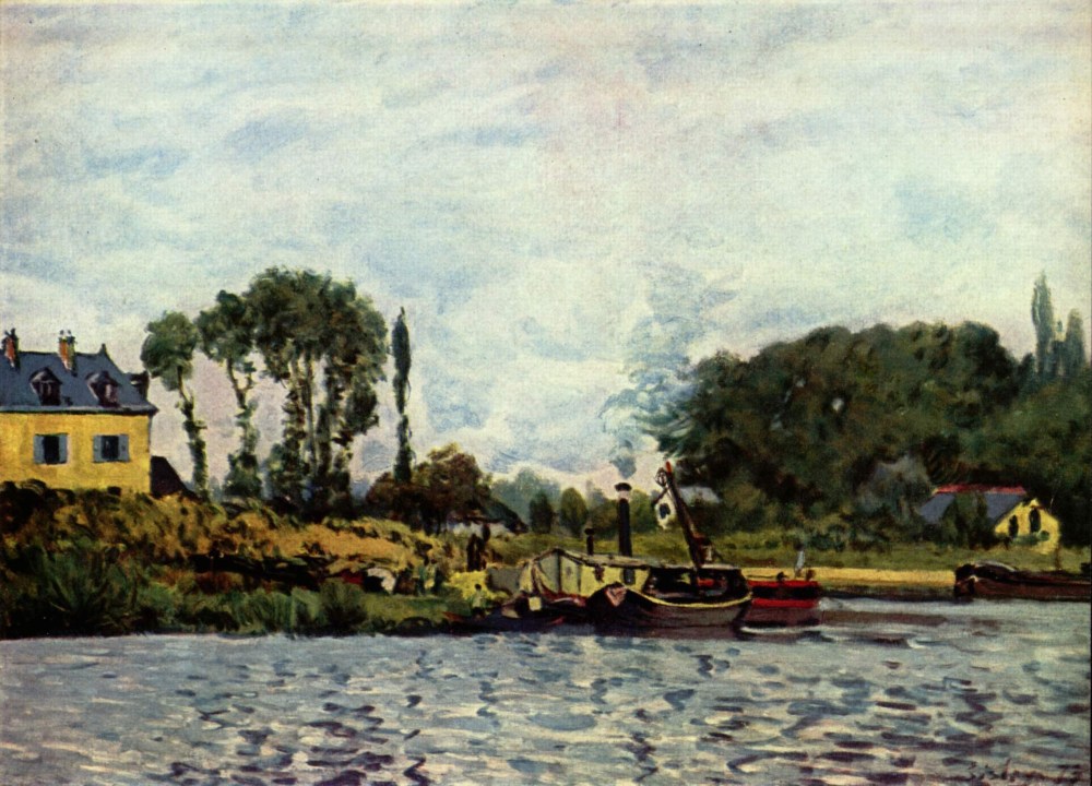 法國畫家阿爾弗萊德·西斯萊(Alfred Sisley)風(fēng)景油畫作品