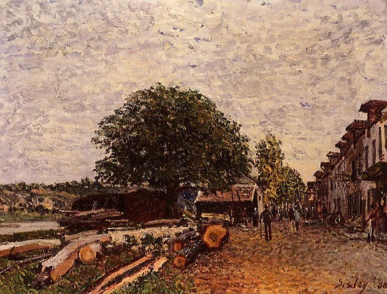 法國畫家阿爾弗萊德·西斯萊(Alfred Sisley)風(fēng)景油畫作品