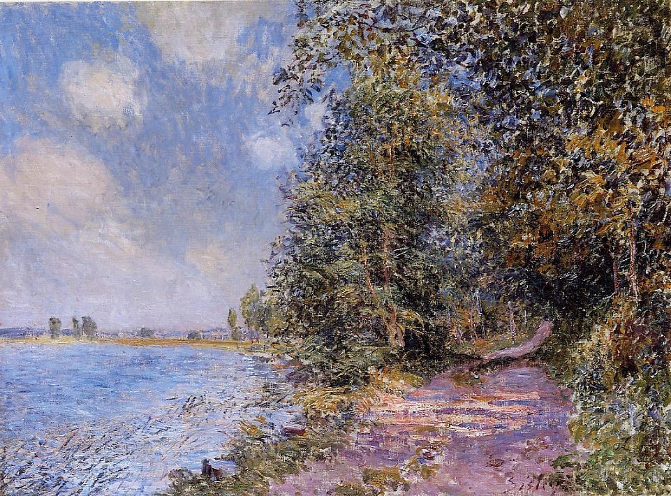 法國畫家阿爾弗萊德·西斯萊(Alfred Sisley)風(fēng)景油畫作品