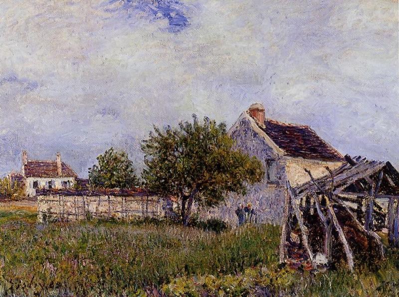 法國(guó)畫家阿爾弗萊德·西斯萊(Alfred Sisley)風(fēng)景油畫作品