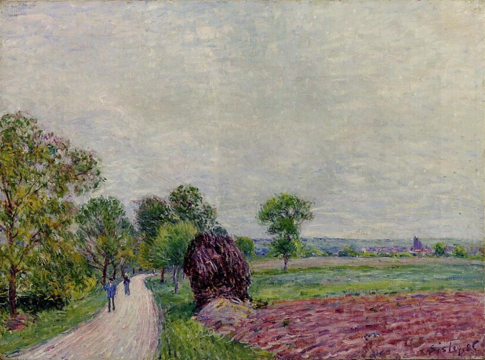 法國畫家阿爾弗萊德·西斯萊(Alfred Sisley)風(fēng)景油畫作品