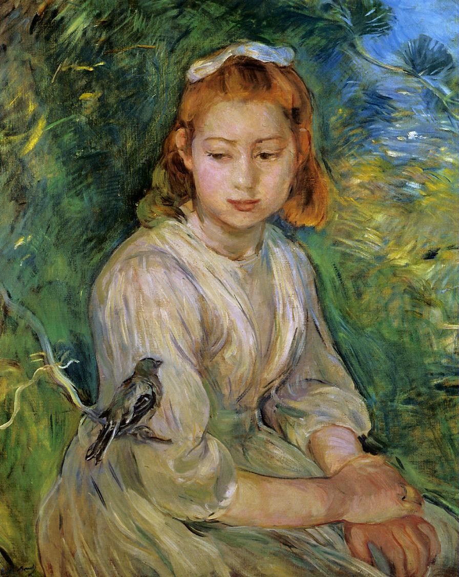 法國畫家貝爾特·莫里索(Berthe Morisot)油畫作品欣賞