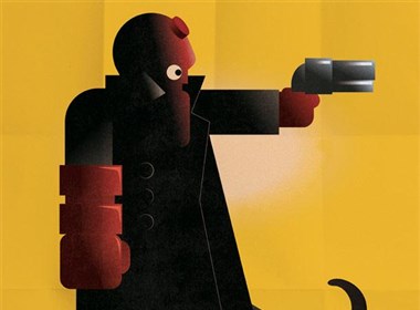 Greg Guillemin装饰艺术风格的超级英雄电影海报