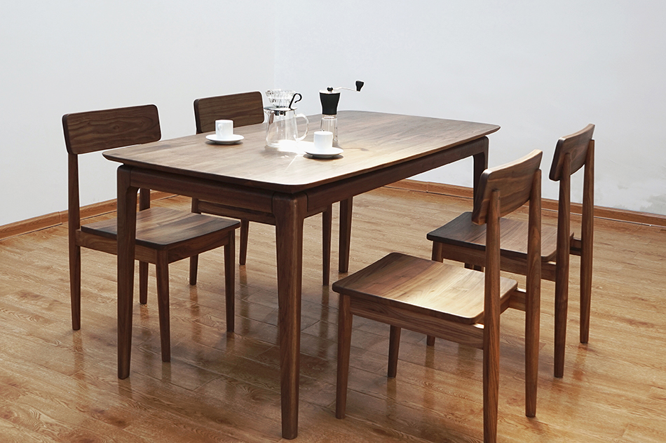 【静研家具】原创设计束腰餐桌、长安椅