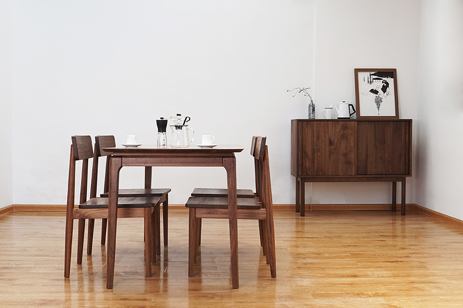 【静研家具】原创设计束腰餐桌、长安椅
