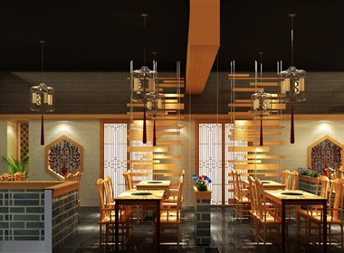 于海明火锅店餐饮空间设计