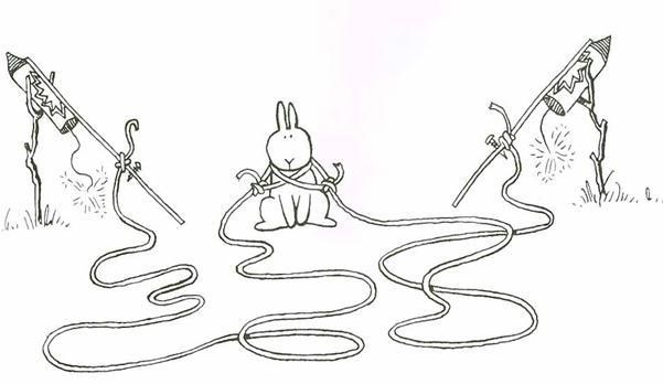 《找死的兔子》怪异搞笑插画作品
