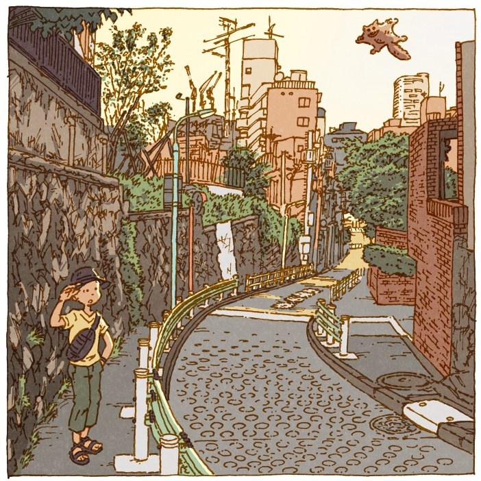 “100 views of Tokyo”系列插画作品