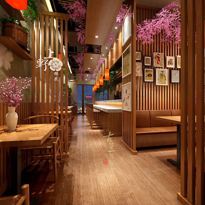 上野樱花料理店-成都日本料理店设计|成都日本料理店装修|成都如本料理店装修设计