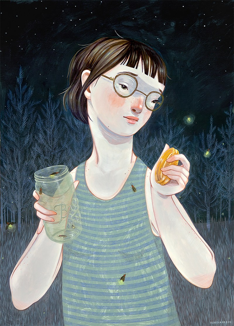 Rebecca Green 细腻的插画作品欣赏