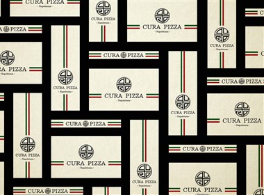 台北CURA PIZZA披萨餐厅品牌形象视觉设计