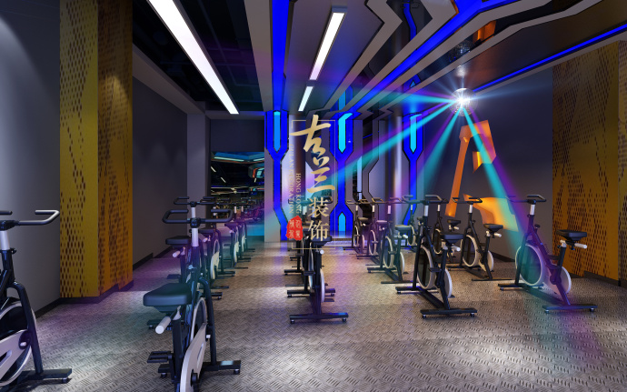 鹭岛国际奥宇健身房-成都健身房设计|成都健身房装修|古兰装饰