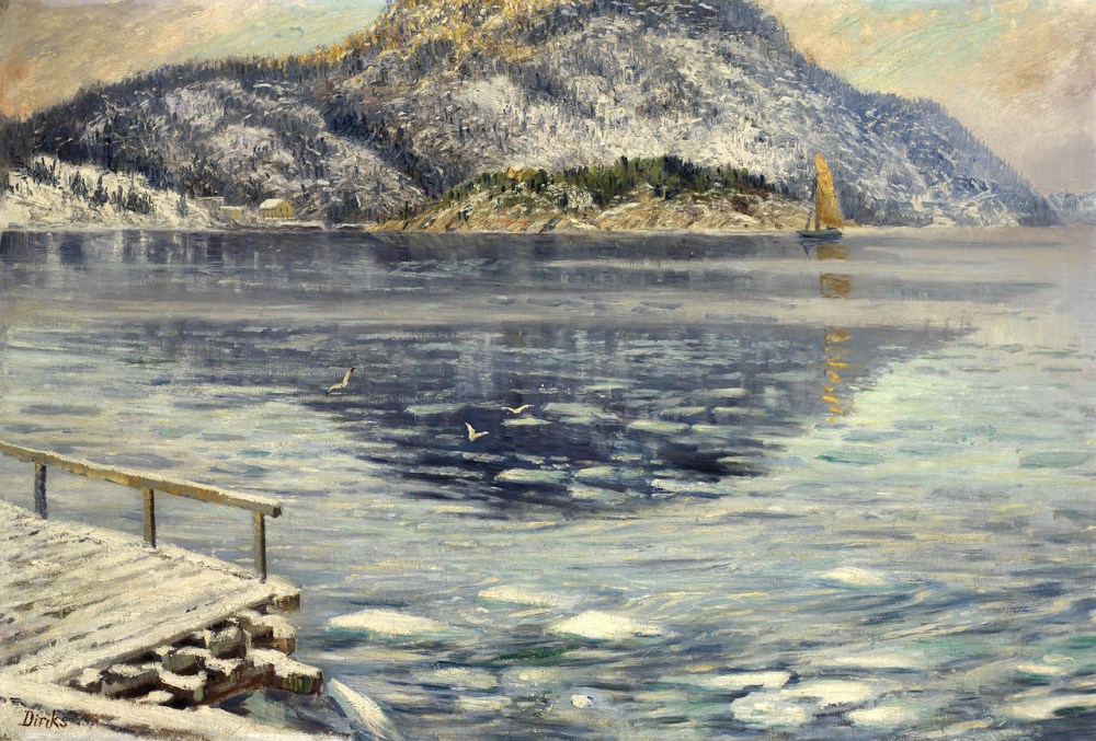 挪威画家Karl Edvard Diriks油画作品