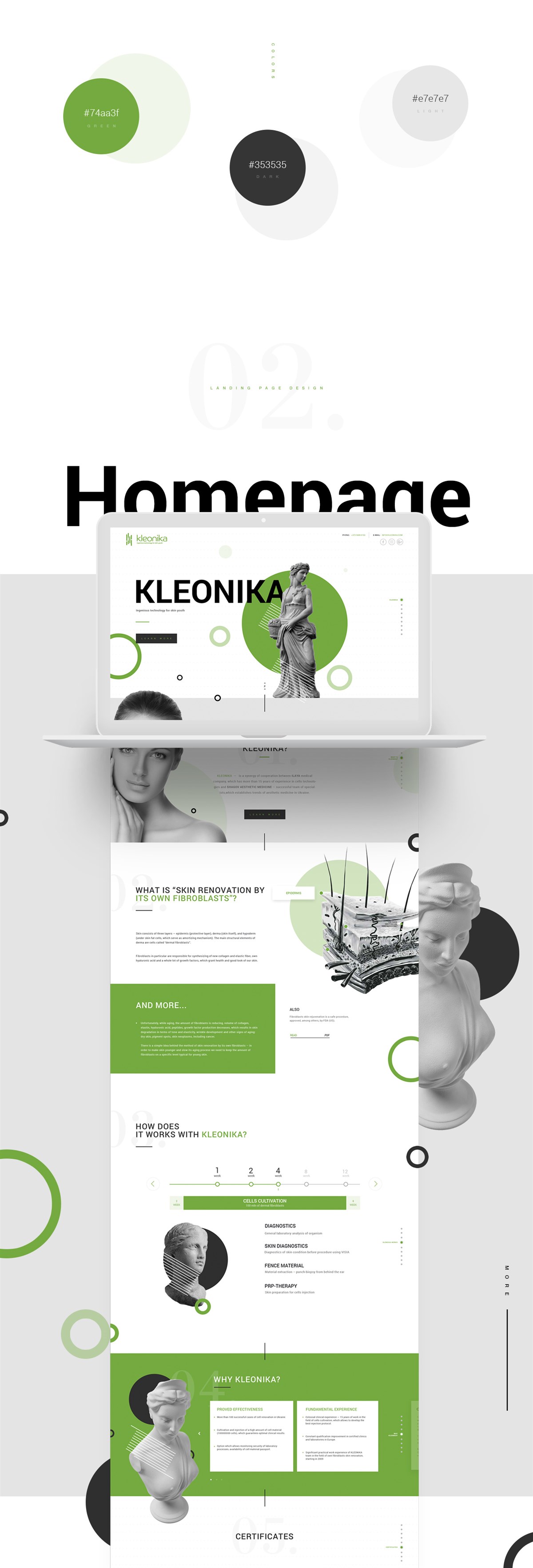 KLEONIKA网页设计
