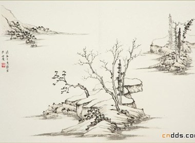 张岩国画欣赏
